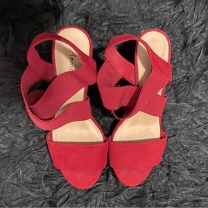 Red American eagles wedges